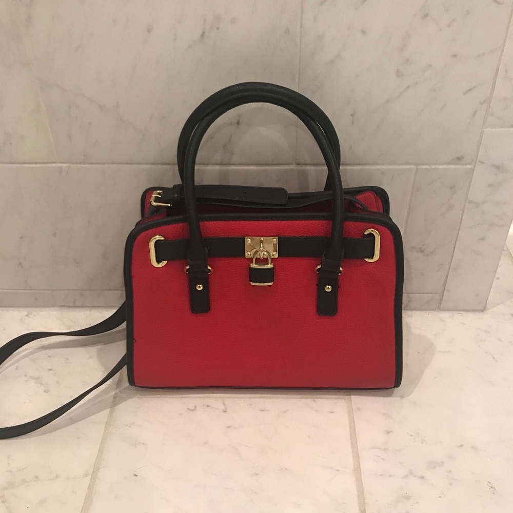Red and Black Satchel/Shoulder bag